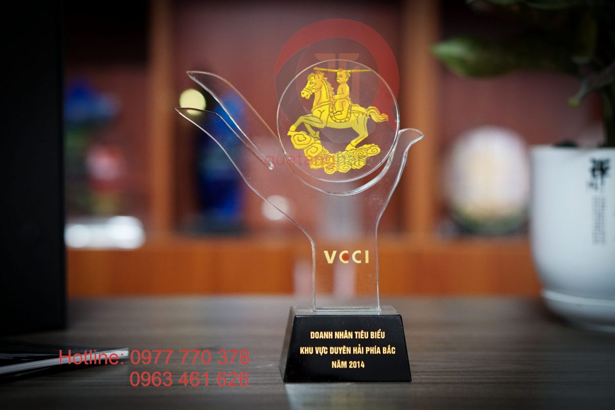 Cup vinh danh doanh nhân tiêu biểu VCCI